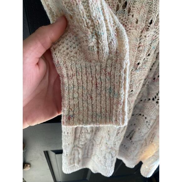 Pilcro By Anthropologie Beige Knit Longline Cardigan Sweater Size XS - Picture 5 of 5